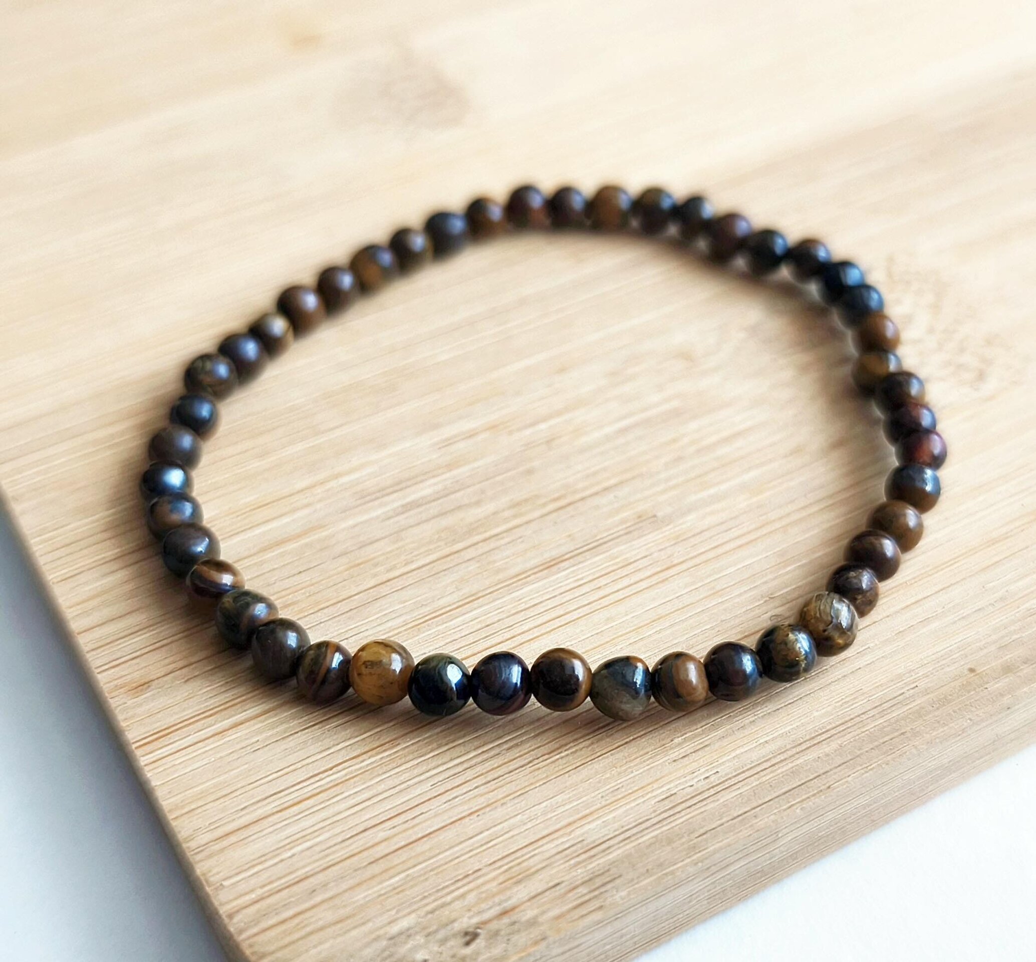 Pulsera Ojo Tigre 4mm - 1