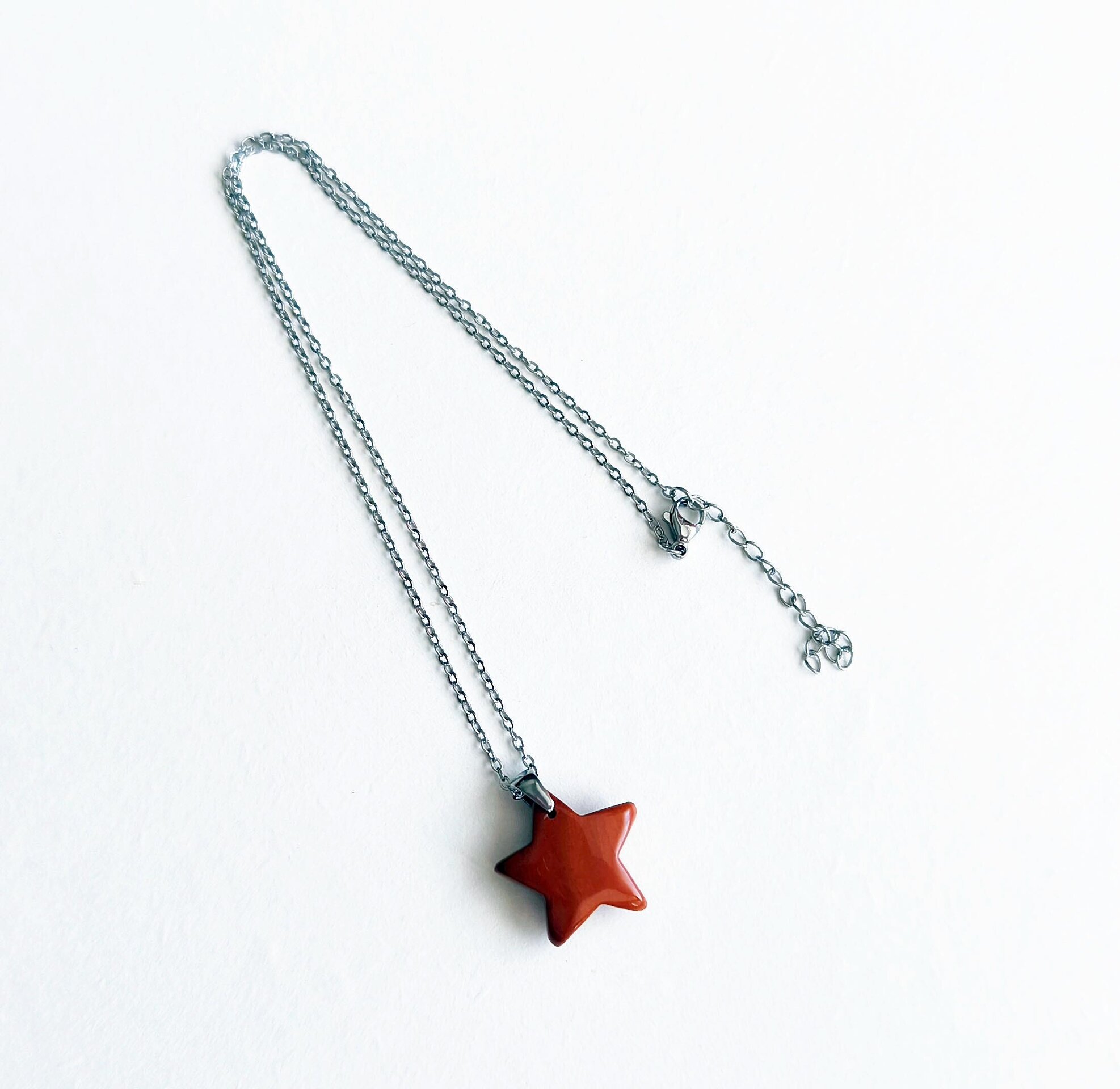 Collar Estrella de Jaspe Rojo - 3